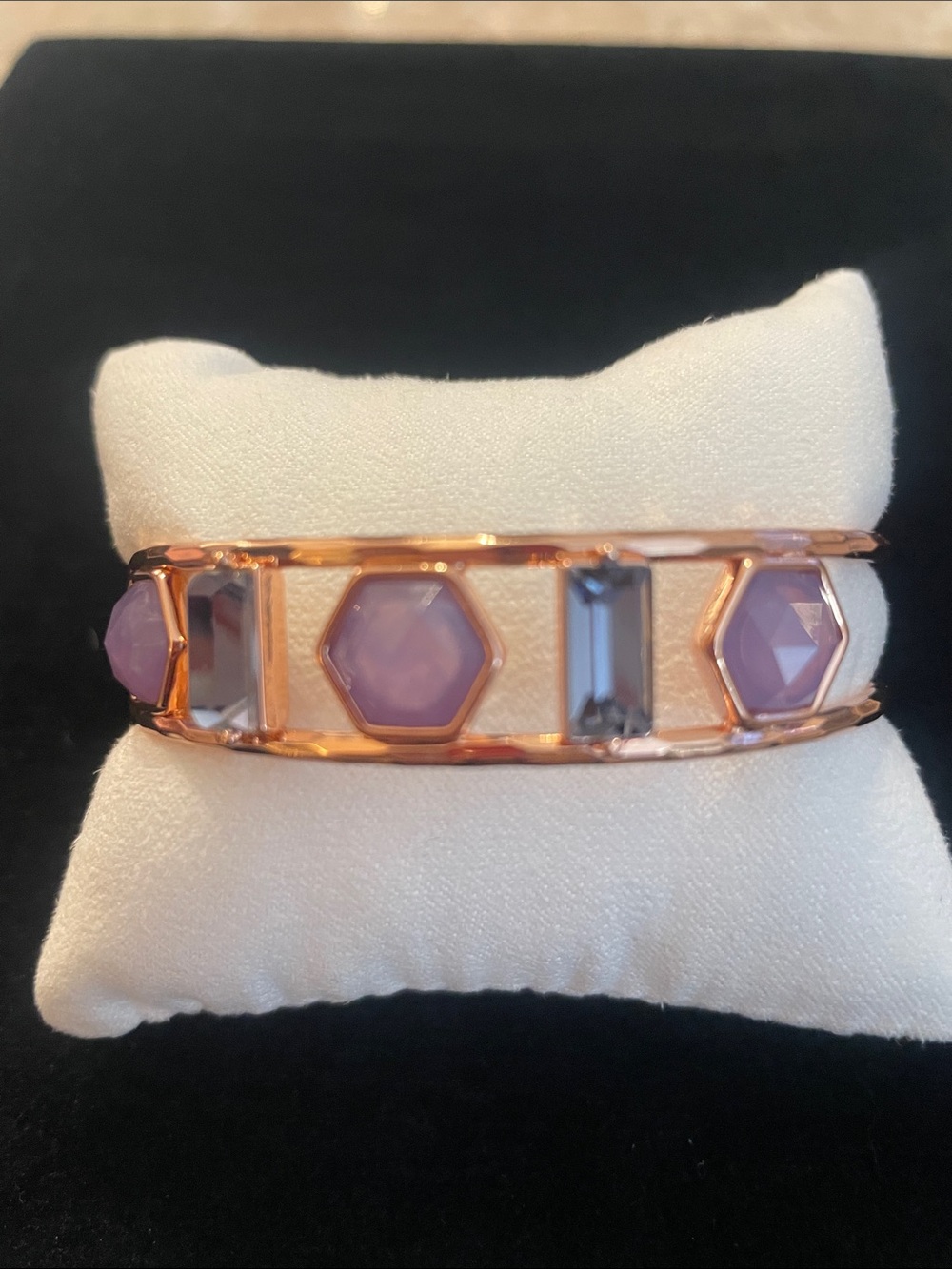 BOMB PARTY!  Rose Gold Lavender Gemstone  Bracelet NWOT!